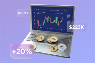 Technology visualization of an AI automated trading system on Worthmintery
